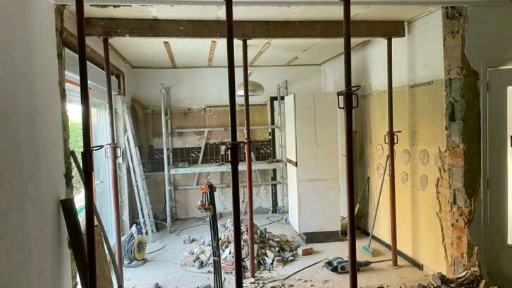 Sloopwerken binnenmuur