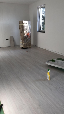 Laminaatvloer gelegd